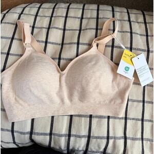 NWT MomCozy Tan Nursing Bra size 2XL. Super soft